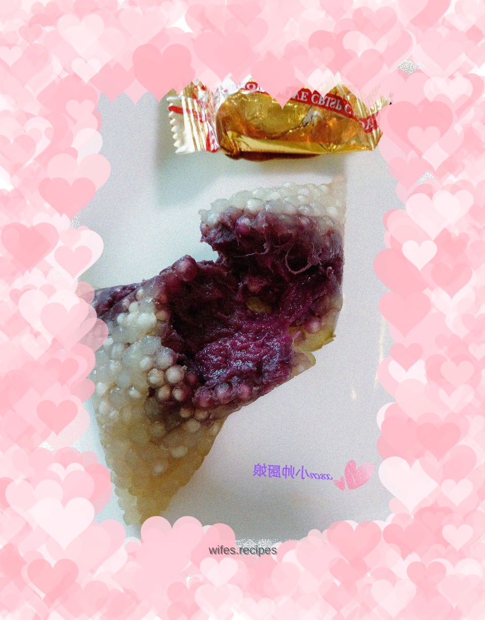 Sago and Purple Sweet Potato Zongzi