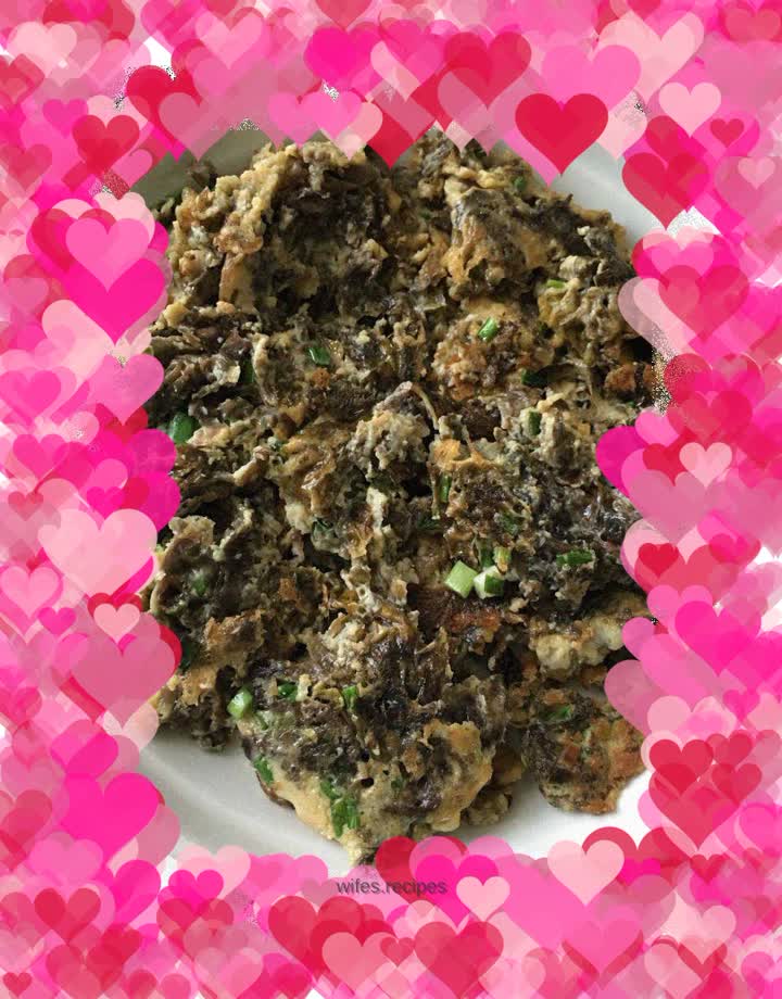 Seaweed and egg pancakes