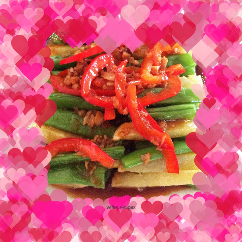 Stir-fried double beans in oyster sauce