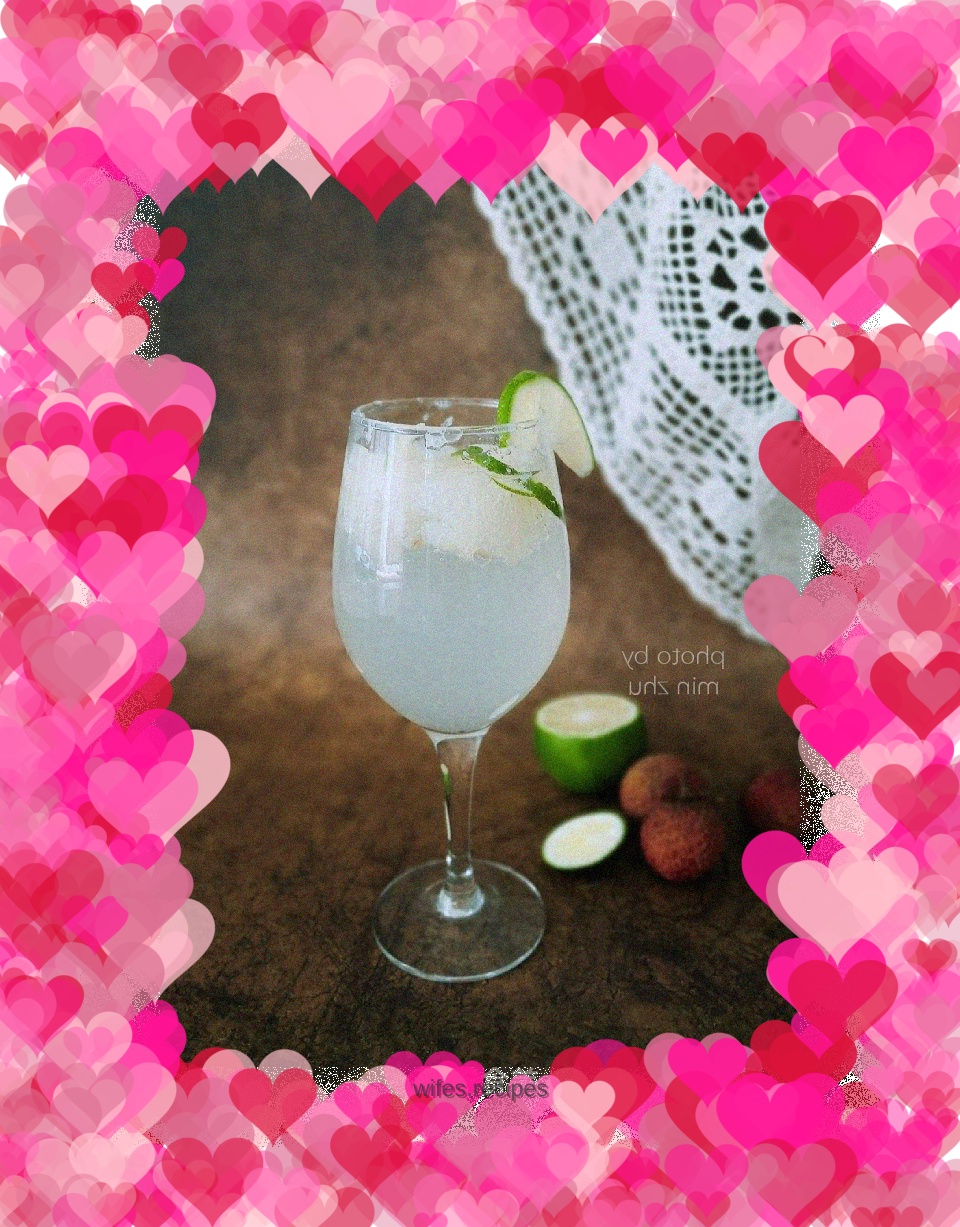 Lychee sparkling wine