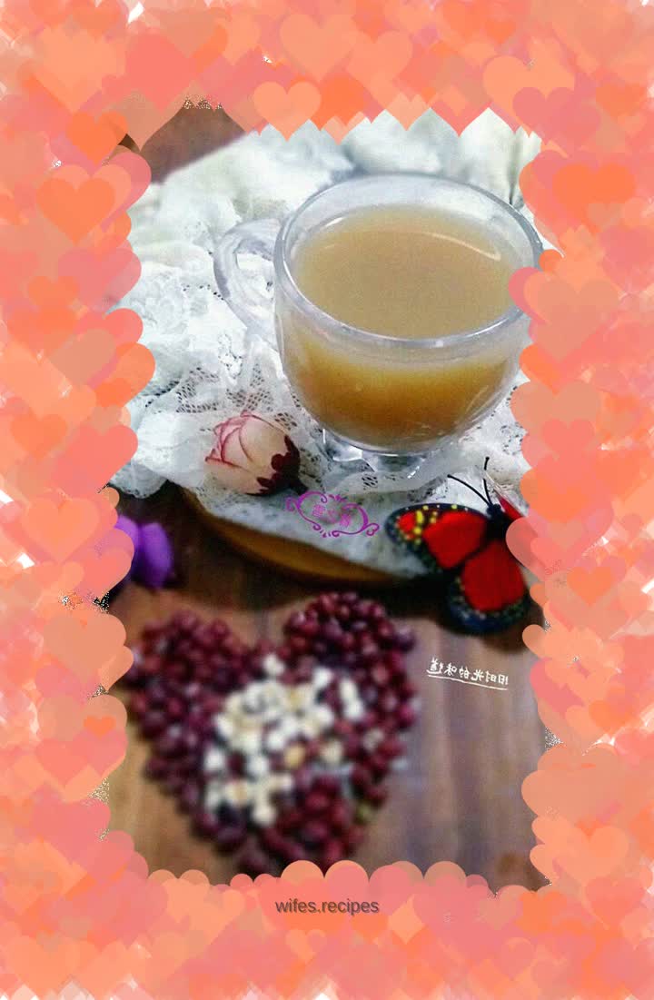 Red bean and coix seed milk