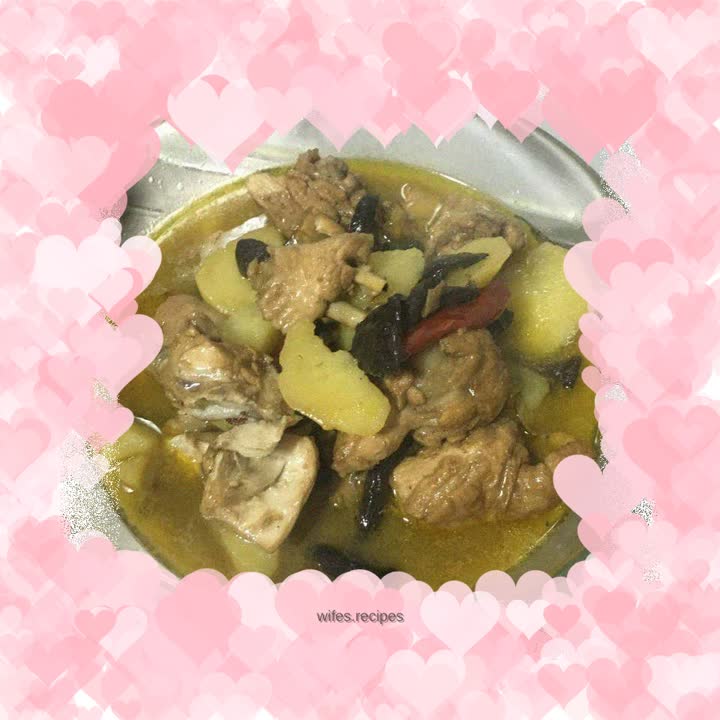 Chicken Stewed with Mushrooms