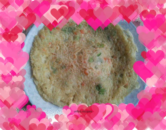 Vegetable and egg pancakes