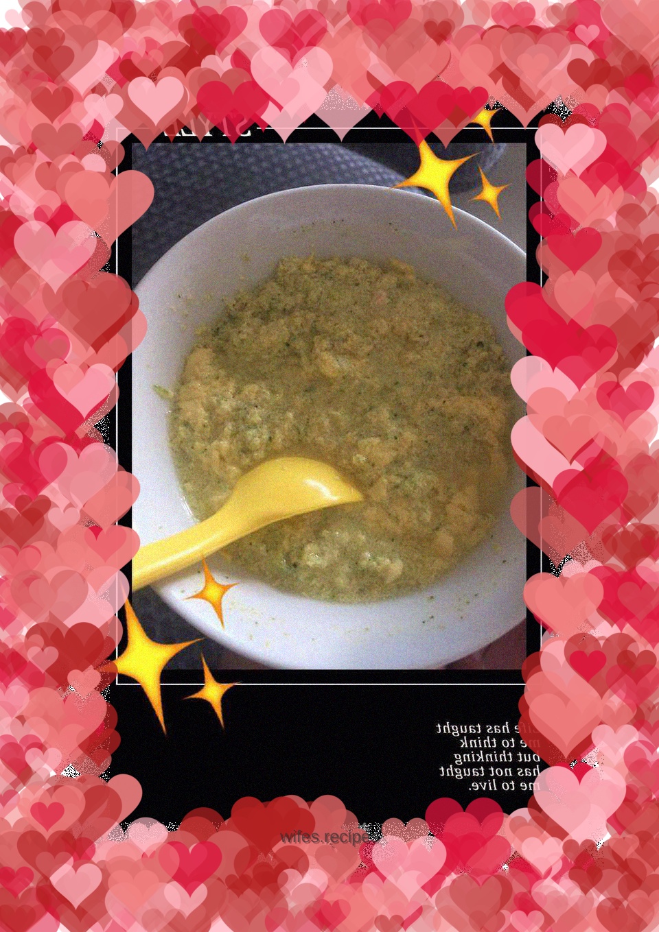 Summer food - chicken, broccoli and egg custard