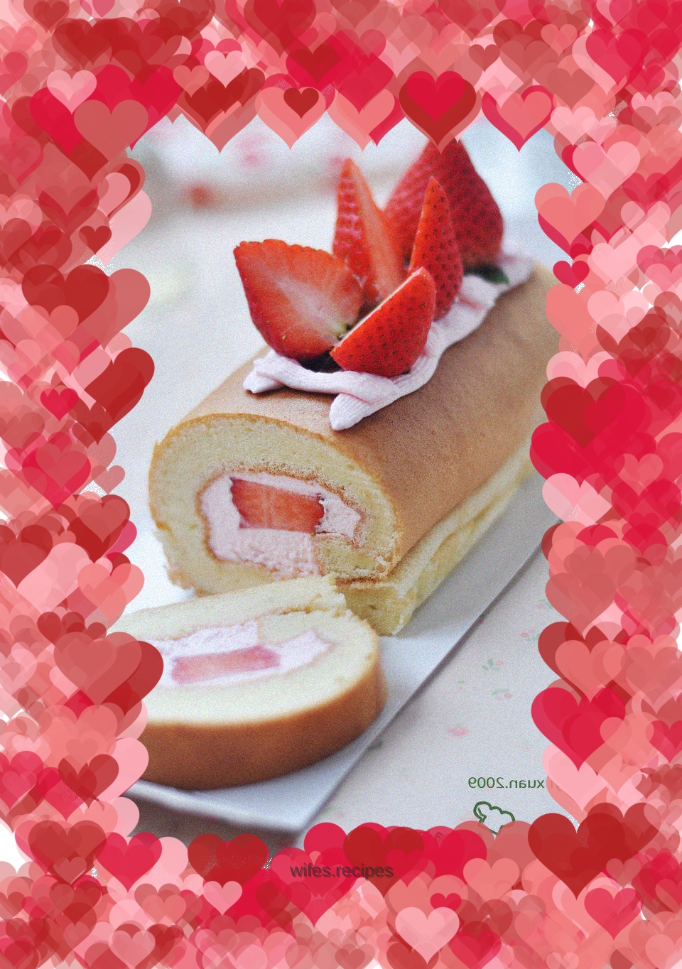 Strawberry cake roll