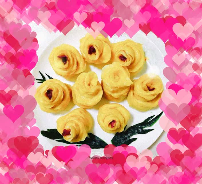 Rose steamed buns~Dedicated to mother’s love