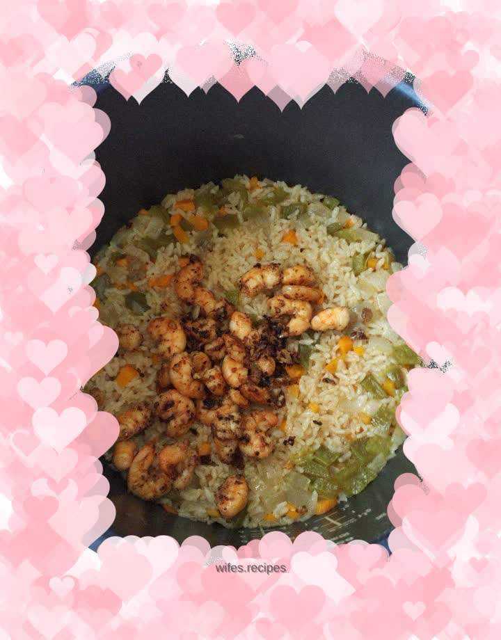 Garlic Shrimp Braised Rice