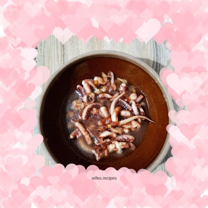 Fried squid tentacles