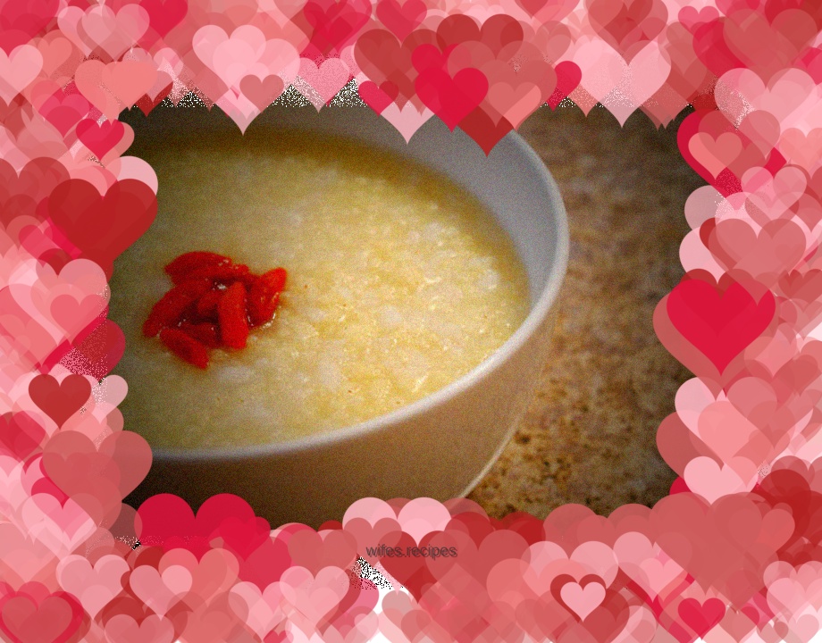 Light and healthy wolfberry millet porridge