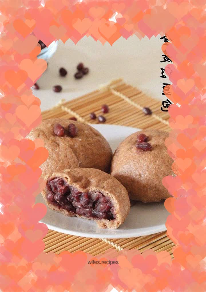 Whole wheat red bean buns