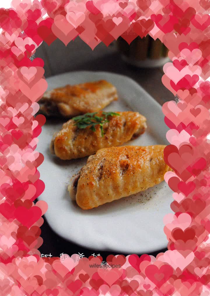 Salt fried chicken wings