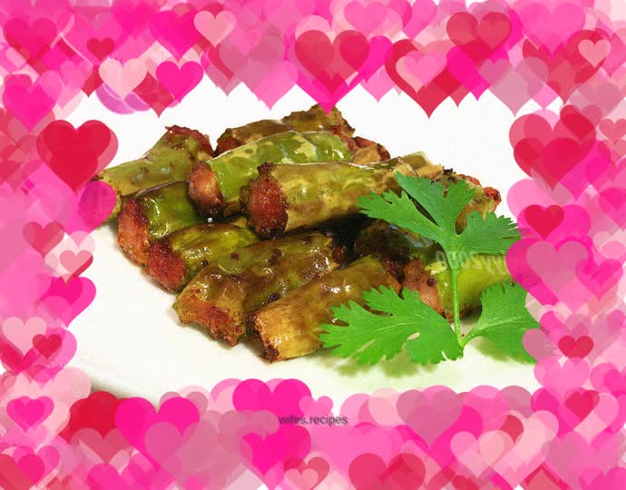 Fried and stuffed peppers