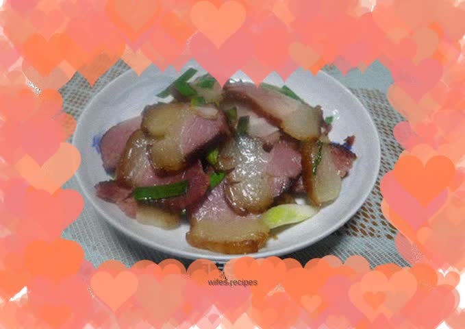 Secret family version of Sichuan bacon