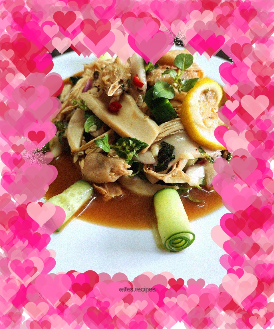 Cold Lemon King Oyster Mushroom and Chicken Feet