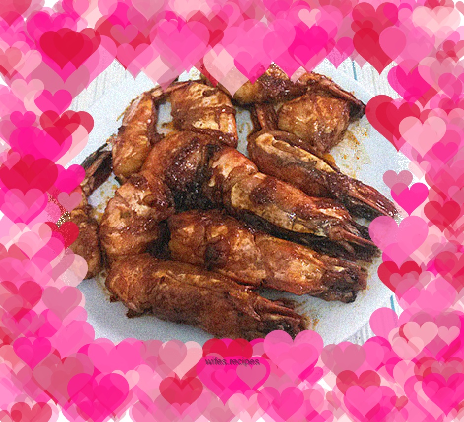 Braised prawn segments