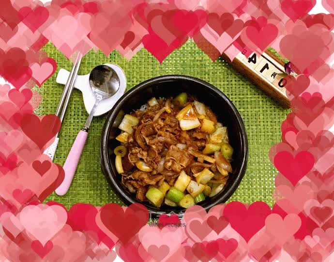 Sai jiye home-fat beef rice