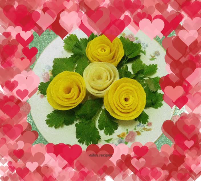 Rose egg pancake