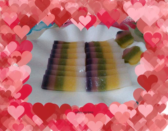 Dazzling colorful skin jelly