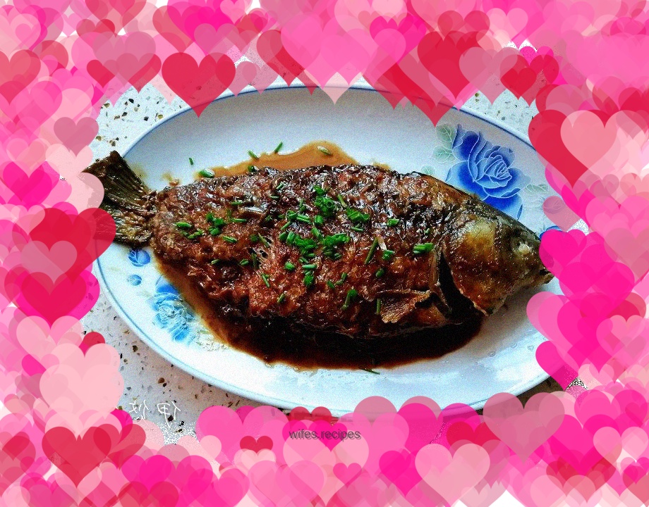 Braised crucian carp