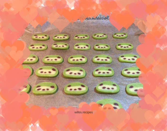 Matcha Panda Cookies