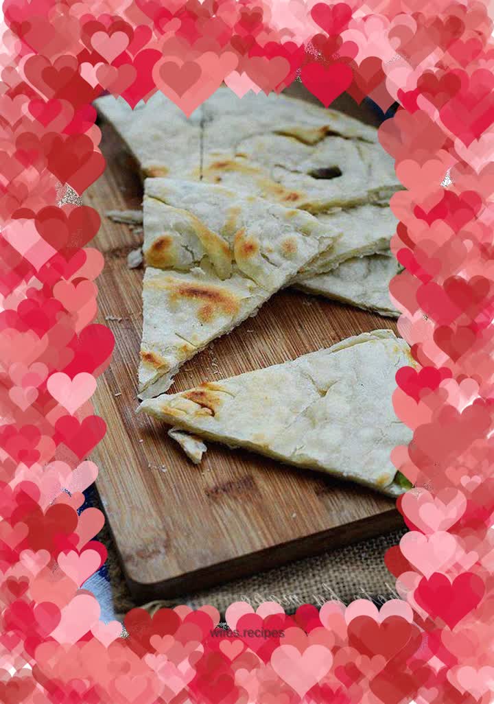 Old-fashioned scallion pancake