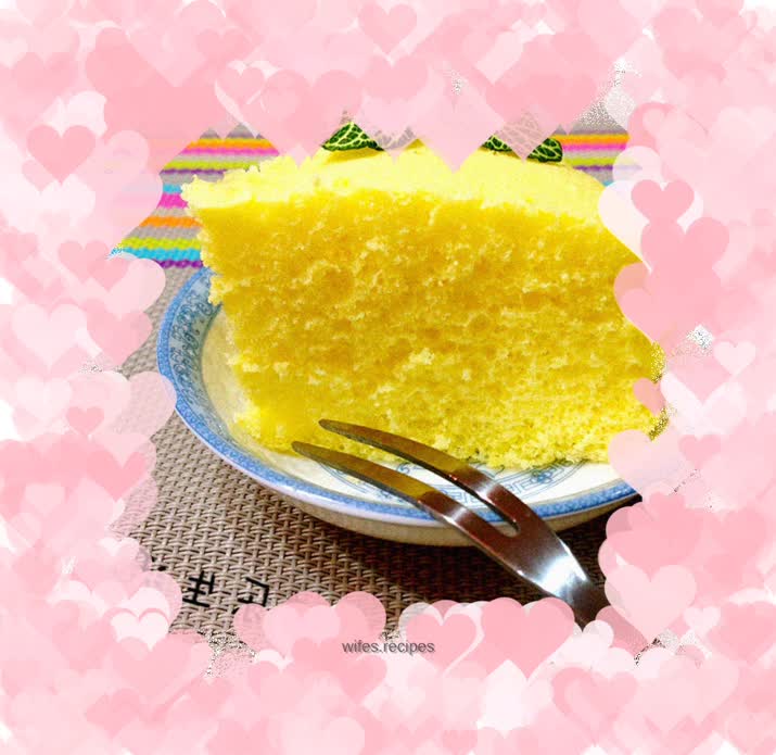 Water-free and oil-free steamed cake