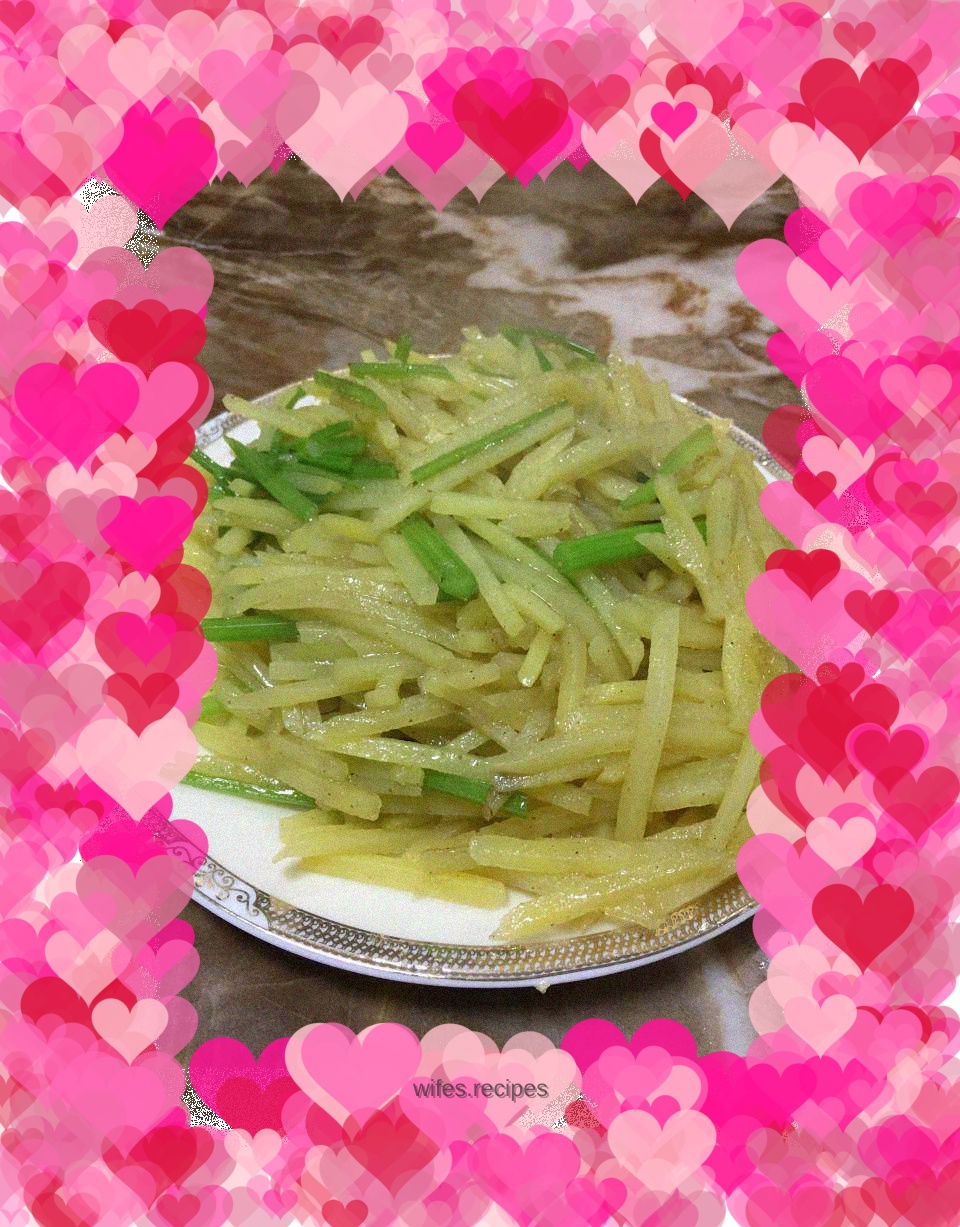 Homemade potato shreds