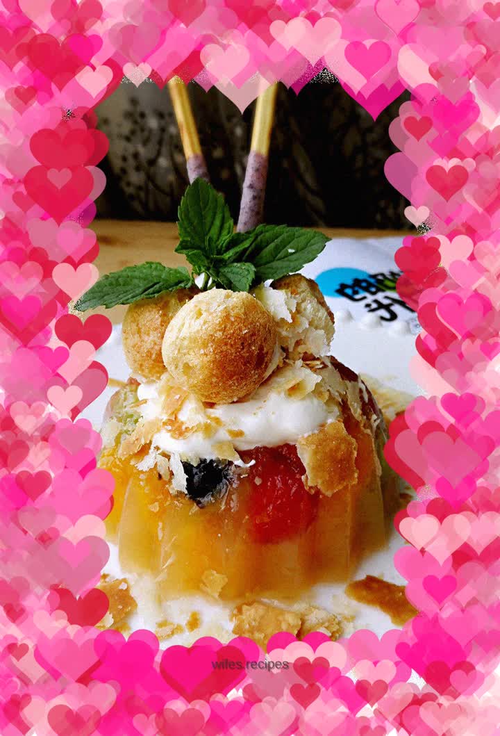 Super simple fruit pudding