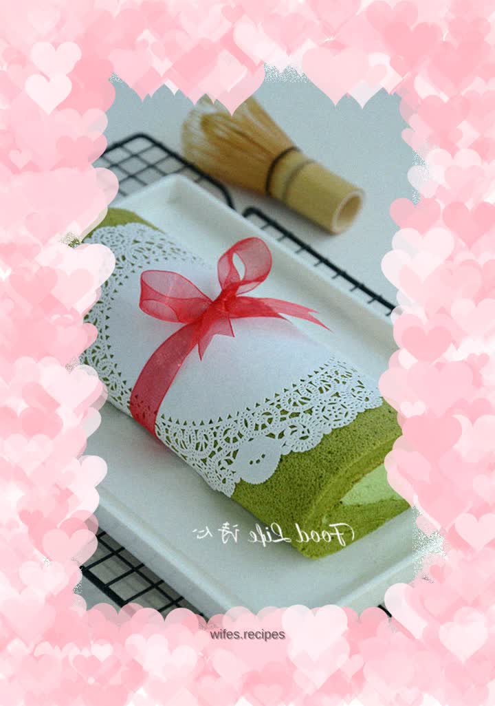 【Matcha Cake Roll】---I love the fragrant green color