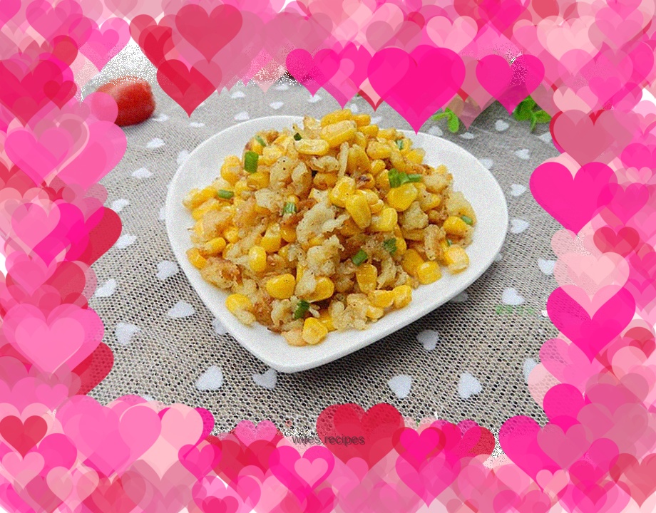 Salt and pepper corn kernels