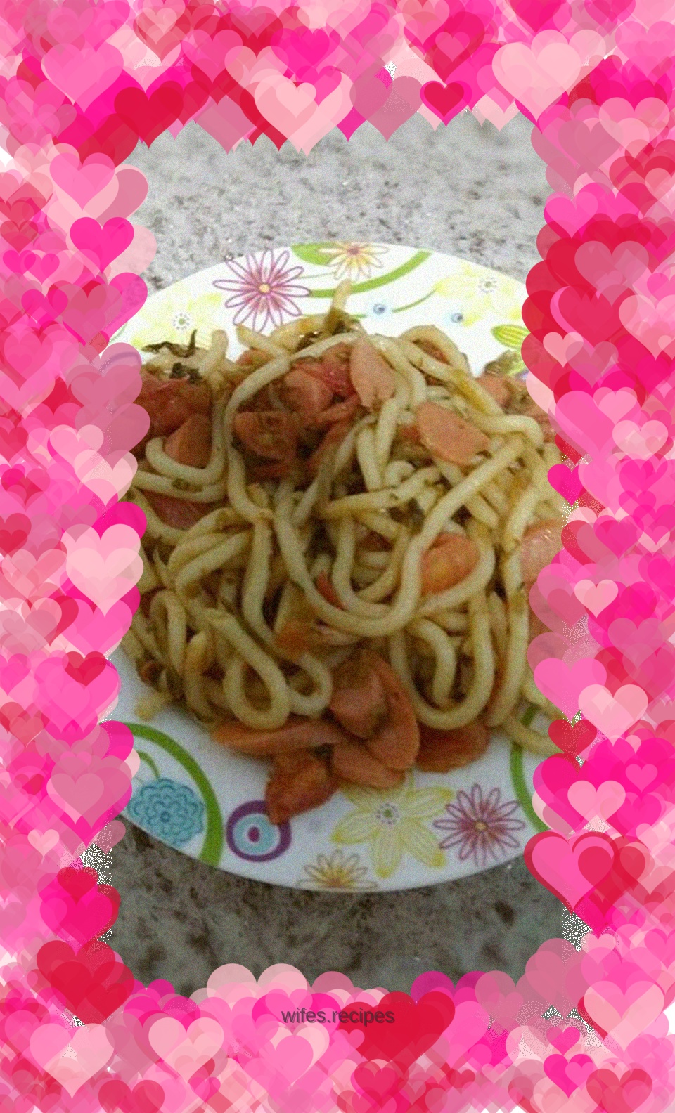 Stir-fried Udon Noodles with Tomato