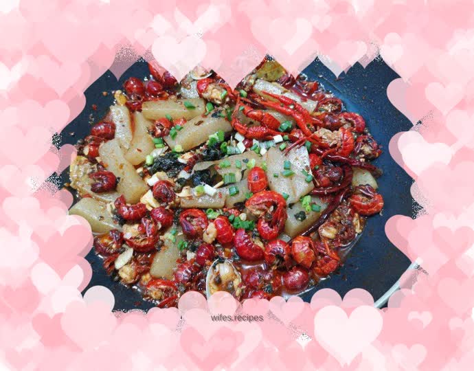 Braised Shrimp Tails with Konjac