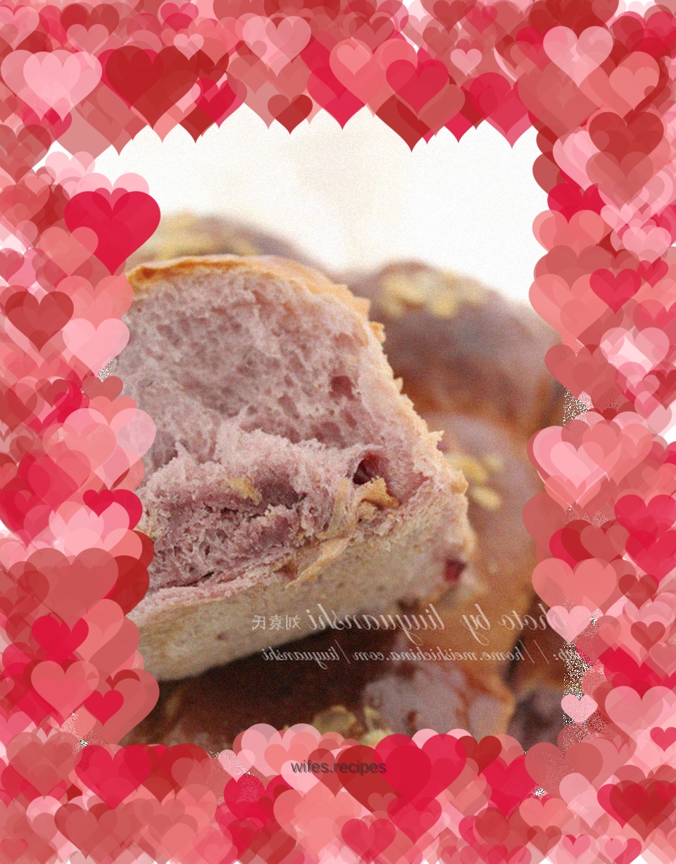 Purple sweet potato and cranberry meal bag