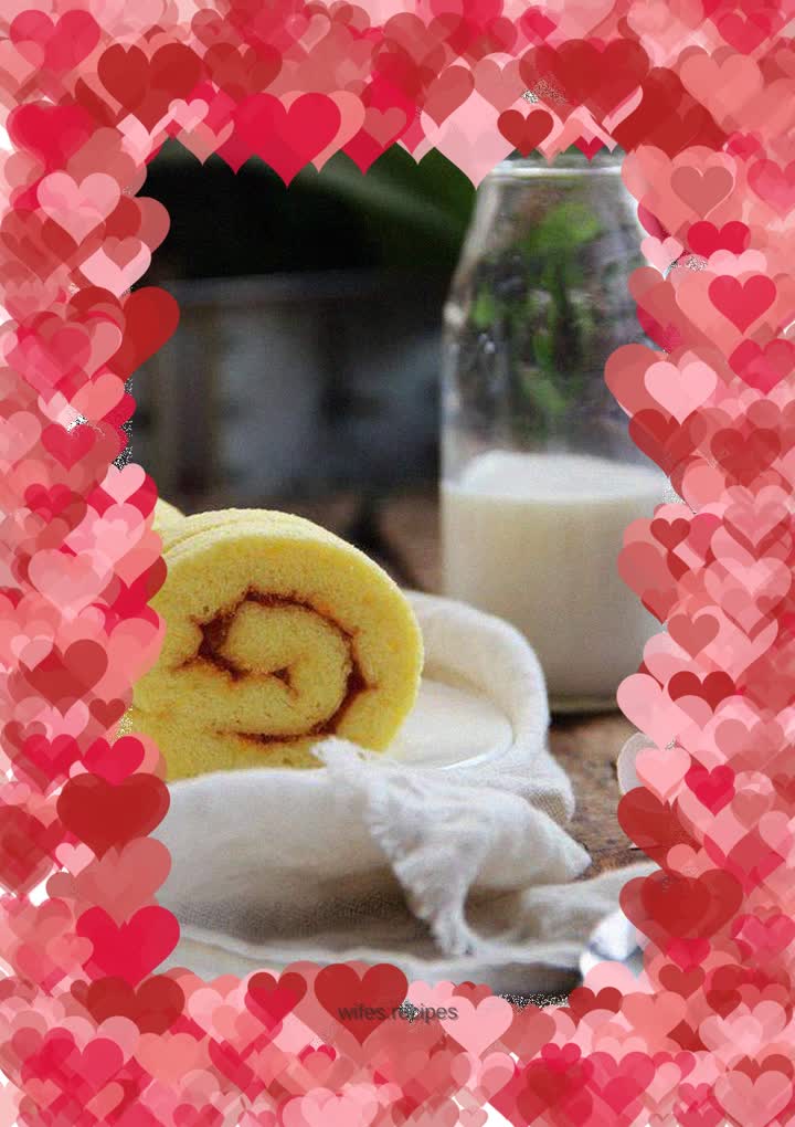 Jam cake roll