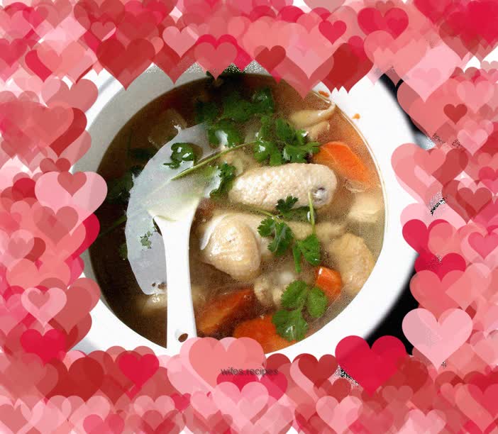 Three Yellow Chicken Stewed with Mushrooms