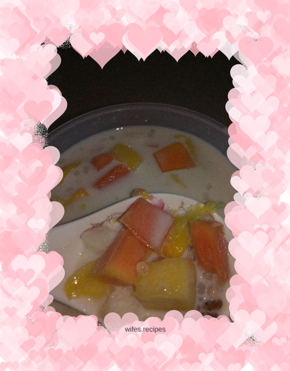 Fruit Coconut Milk Sago