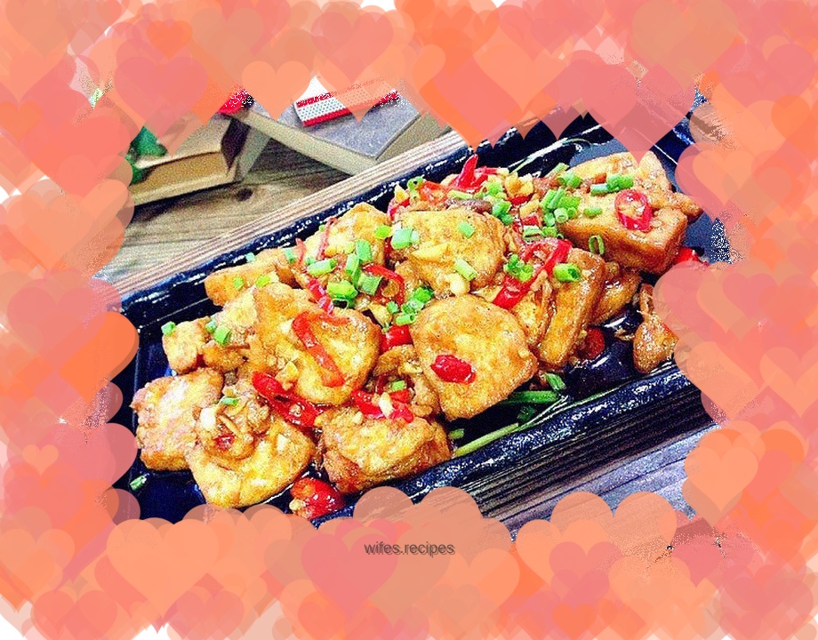 Spicy teppanyaki tofu