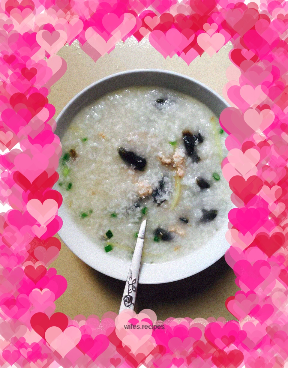 Preserved egg and lean meat porridge