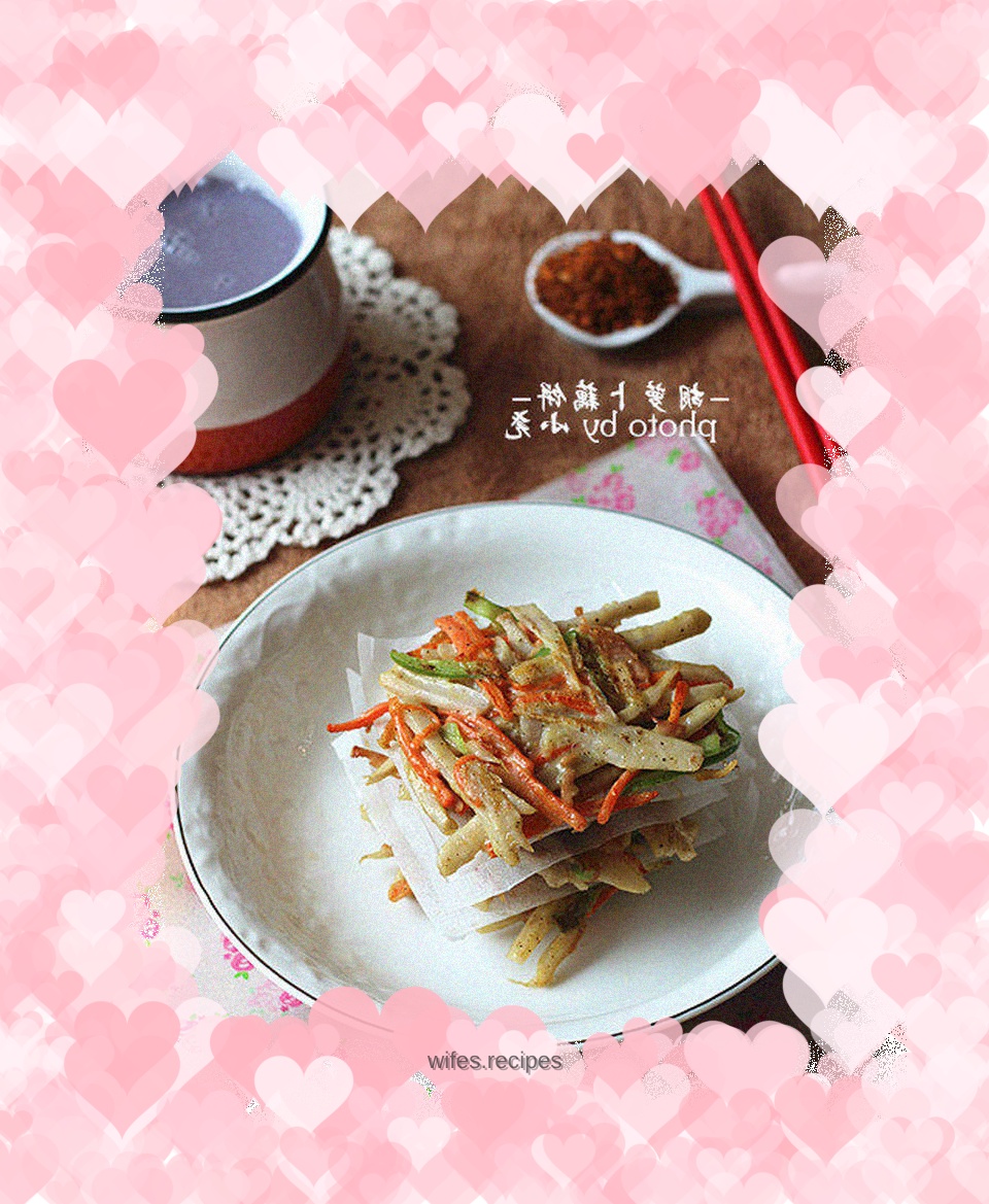 Carrot and lotus root cake--an appetizing breakfast cake