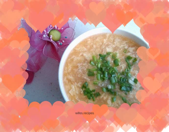 Tomato sauce and egg soup