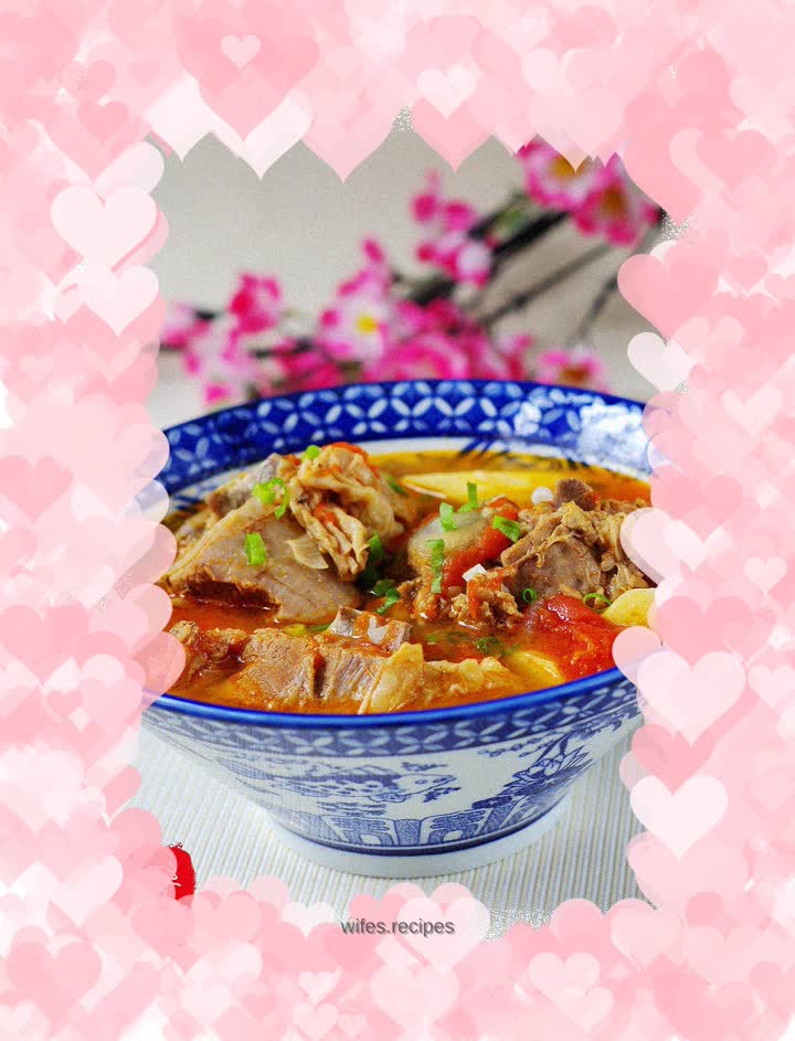 Tomato stewed lamb ribs