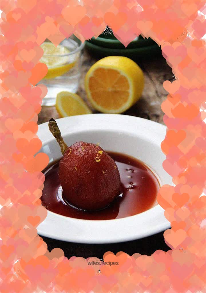 Beauty and skin care---Pear stewed in red wine