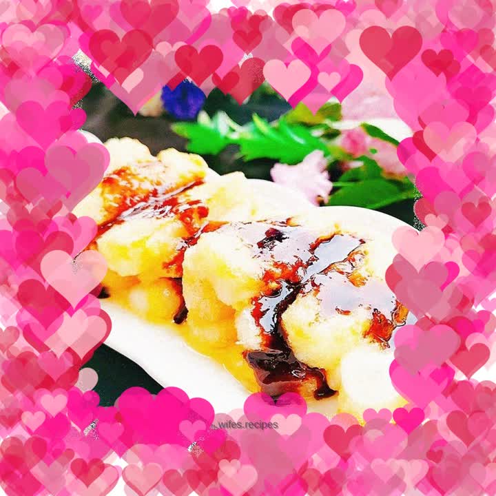 Glutinous rice cake cubes