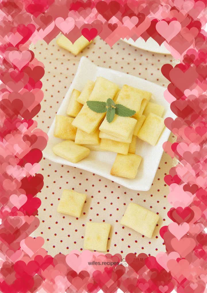 Mini cute cookies - milk square cookies