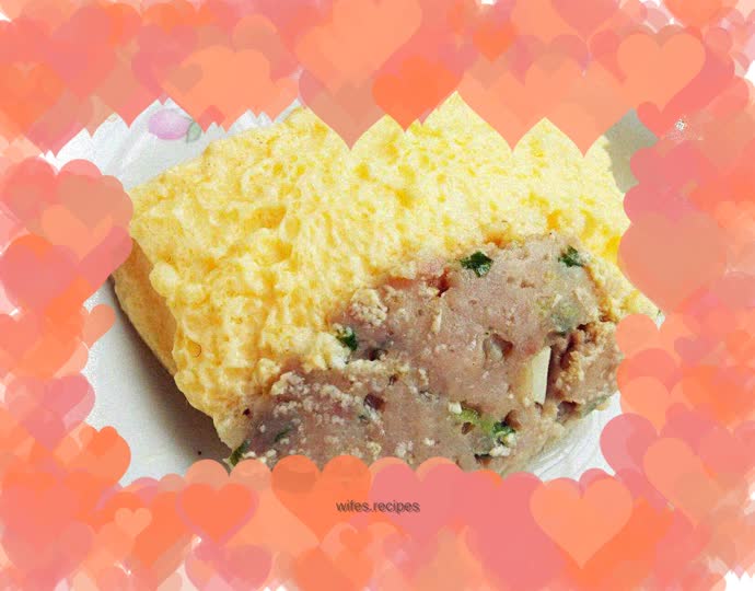 Steamed Egg with Meat Patty