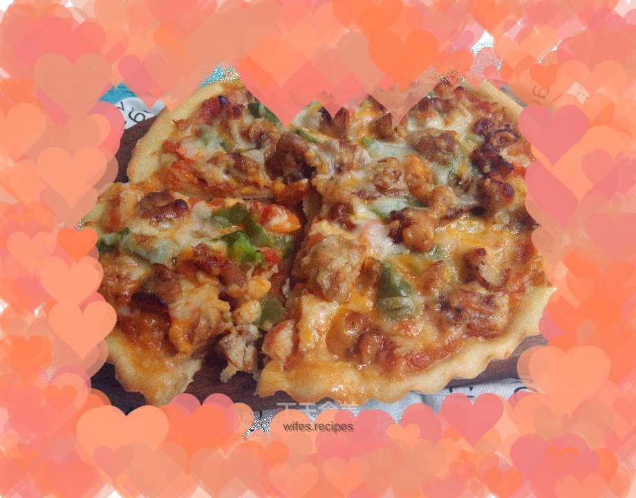 Black Pepper Chicken Pizza