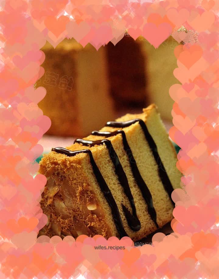 Almond Honey Chiffon Cake