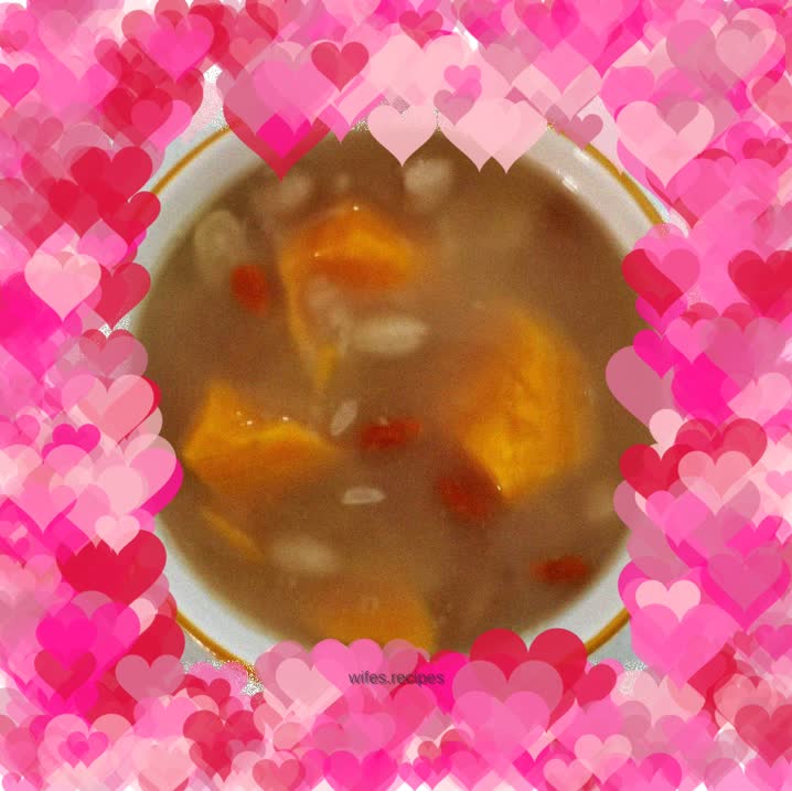 Peanut sweet potato glutinous rice porridge