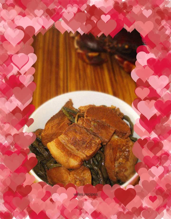 Pork Belly Stewed with Dried Beans