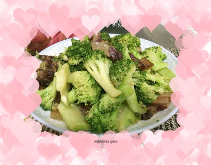 Stir-fried Broccoli and Bacon